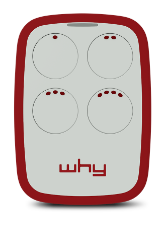 vysielač WHY EVO, univerzálny pre 433 MHz a 866 MHz: auto-programovateľný pre rôzne značky až 4 rozdielne ovládače v 1, pevný aj plávajúci kód